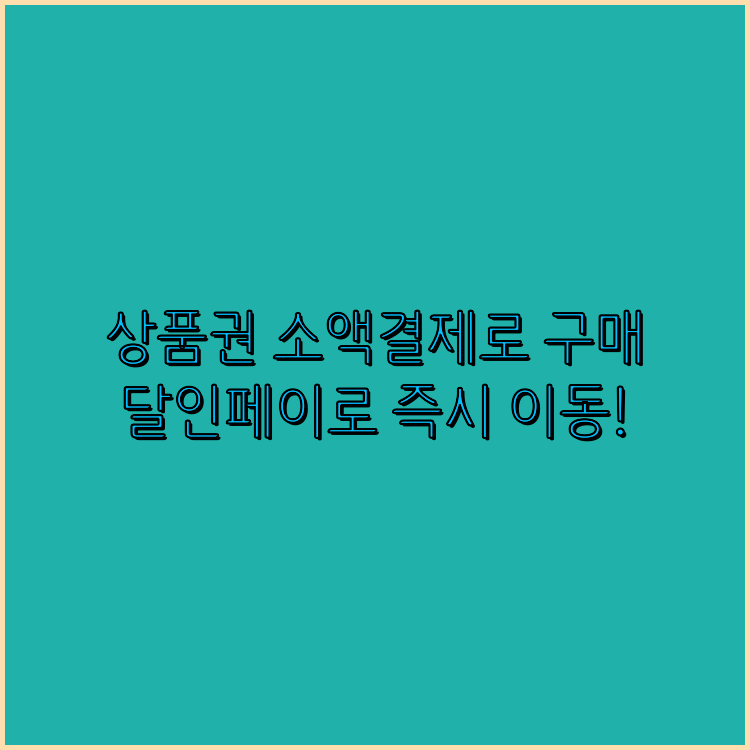 문상소액결제